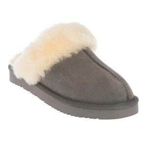 EverAu Womens/Ladies Raven Suede Slippers / Gray